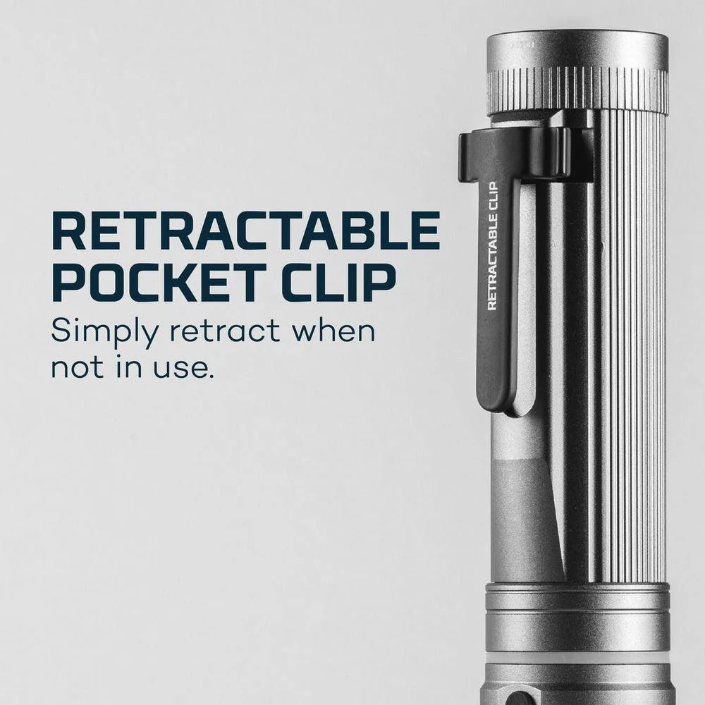 NEBO Franklin Slide Rechargeable 500 Lumen Dual Flashlight - Storm Grey - Image 4